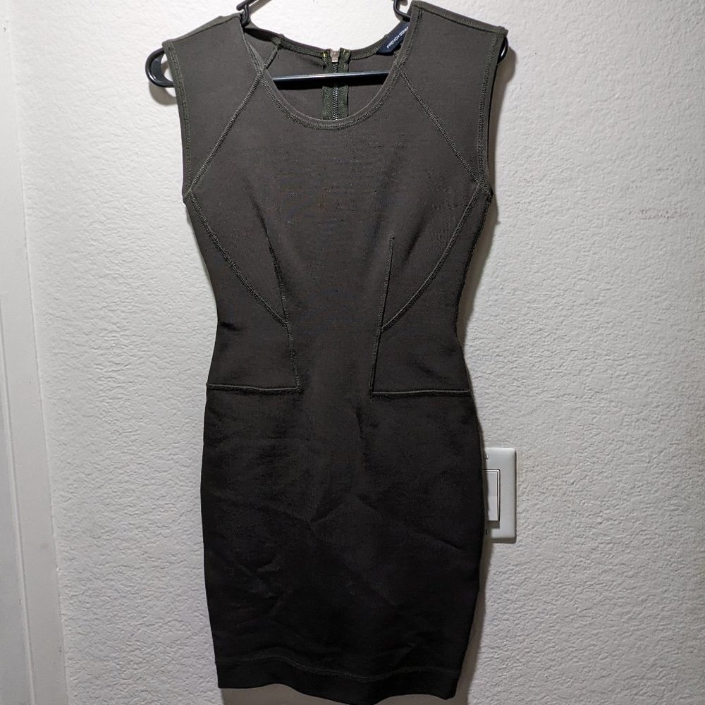 French Connection Fitted Black Cocktail Dress Size 6